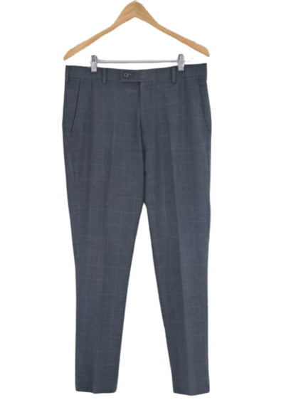 Check skinny fit office trouser