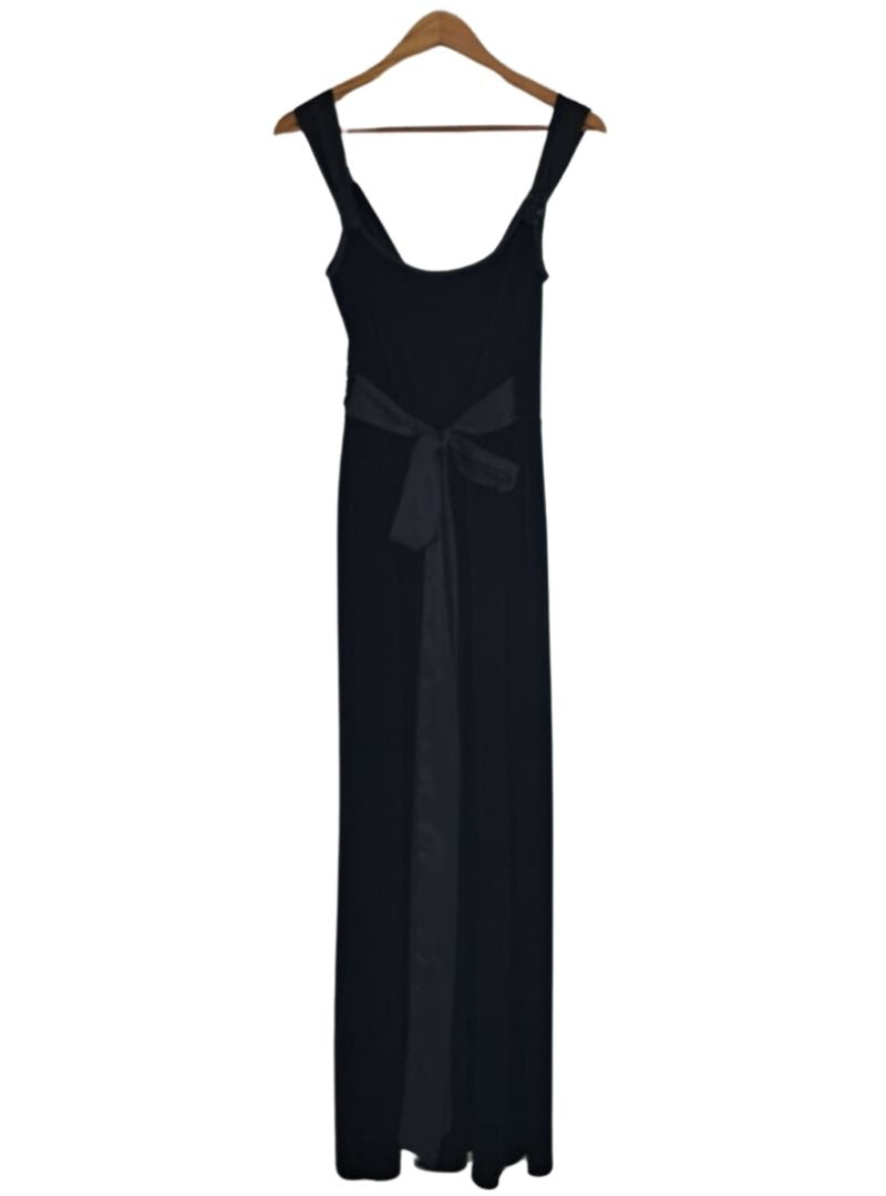 Fitted velvet evening dress