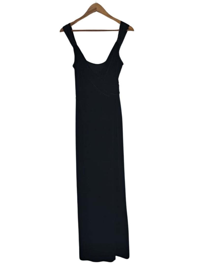 Fitted velvet evening dress