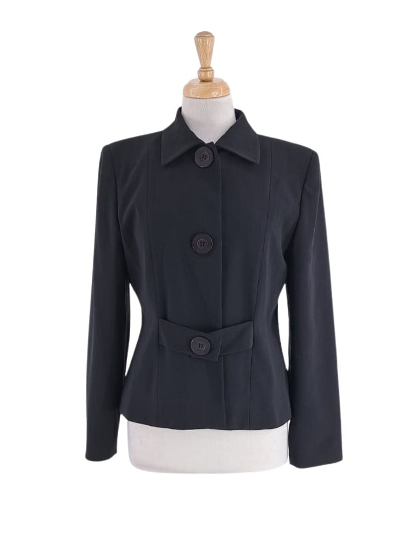 Basic blazer with belt detail