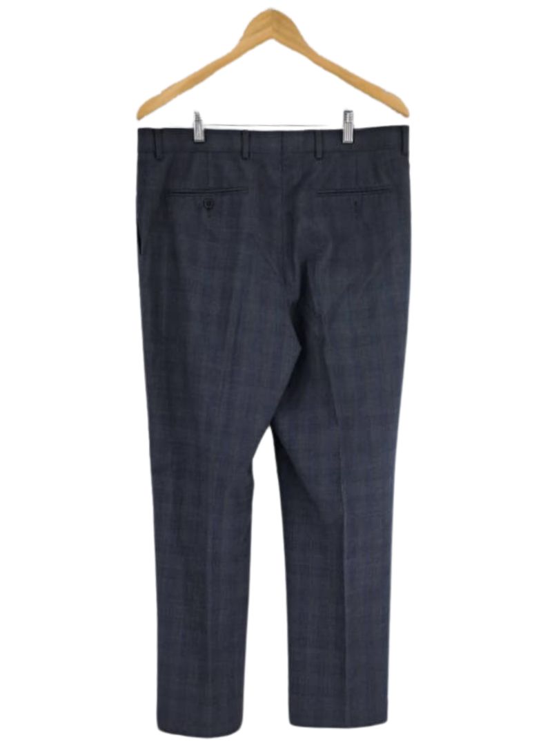 Check regular fit office trouser