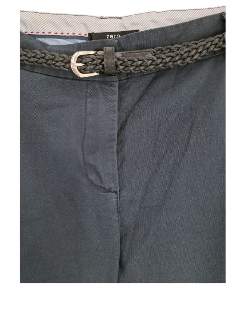 Braided belt trouser